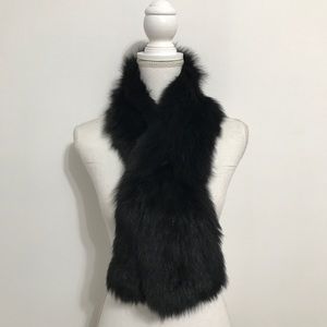 Annabelle New York Fur Scarf, Black